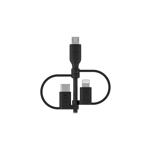 كابل بلكين بوست تشارج العالمي، كابل USB-A مع موصلات USB-C وMicro-USB ولايتنينغ، بطول 1 متر - بيلكين - Image 4