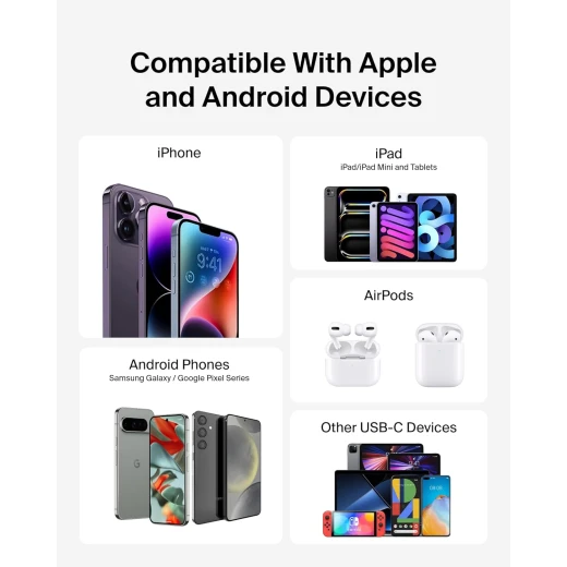 شاحن بيلكين محمول 10000 مللي أمبير في الساعة مع كابلات Lightning و USB-C - أسود - بيلكين - Image 9