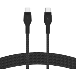 Belkin BoostCharge PRO Flex USB-C to USB-C Braided Silicone Cable, 2M, Black