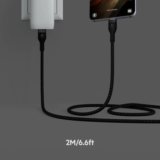 Belkin BoostCharge PRO Flex USB-C to USB-C Braided Silicone Cable, 2M, Black - Belkin - Image 6