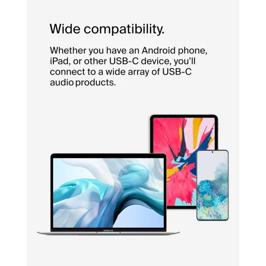 محول صوت بيلكين RockStar USB-C مع منفذ 3.5 ملم وشحن لأجهزة iPad Pro و Samsung Galaxy والمزيد - أسود - بيلكين - Image 5