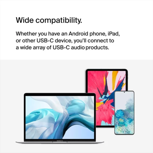 محول صوت بيلكين Rockstar USB-C مع منفذ 3.5 ملم وشحن - أبيض - iPad Pro, Galaxy, Pixel - بيلكين - Image 5