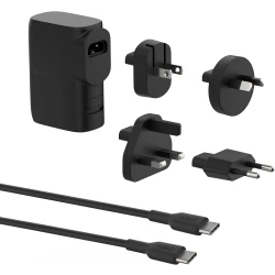 Belkin 25W Hybrid Wall Charger & 5K Travel Adapter Kit - Fast Charging for Phones & Tablets