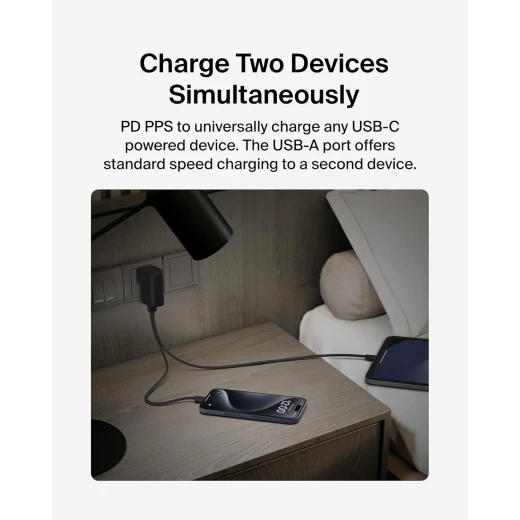Belkin 25W Hybrid Wall Charger & 5K Travel Adapter Kit - Fast Charging for Phones & Tablets - Belkin - Image 4