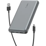 Belkin 20000mAh USB-C Power Bank Portable Charger with 2 USB-A Ports - Gray - Belkin
