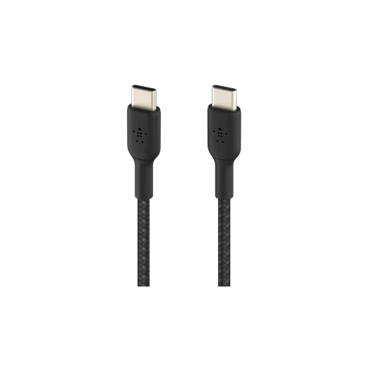 كابل بلكين بوست تشارج مضفّر من نوع USB-C إلى USB-C، بطول 0.15 متر، أسود - بيلكين - Image 3