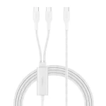 Belkin BoostCharge Pro Braided USB C to Dual USB C Cable 140W Black