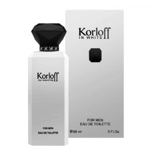 Korloff In White Eau de Toilette 88ml Men's Fragrance Aromatic Fougere Perfume - Korloff