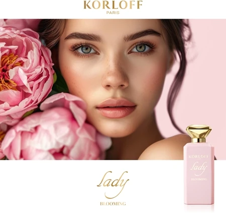Korloff Lady Blooming Eau de Parfum for Women 88ml: A Captivating Fruity Floral Fragrance with Delicate Top Notes and a Long-Lasting Scent for the Modern Woman - Korloff - Image 3