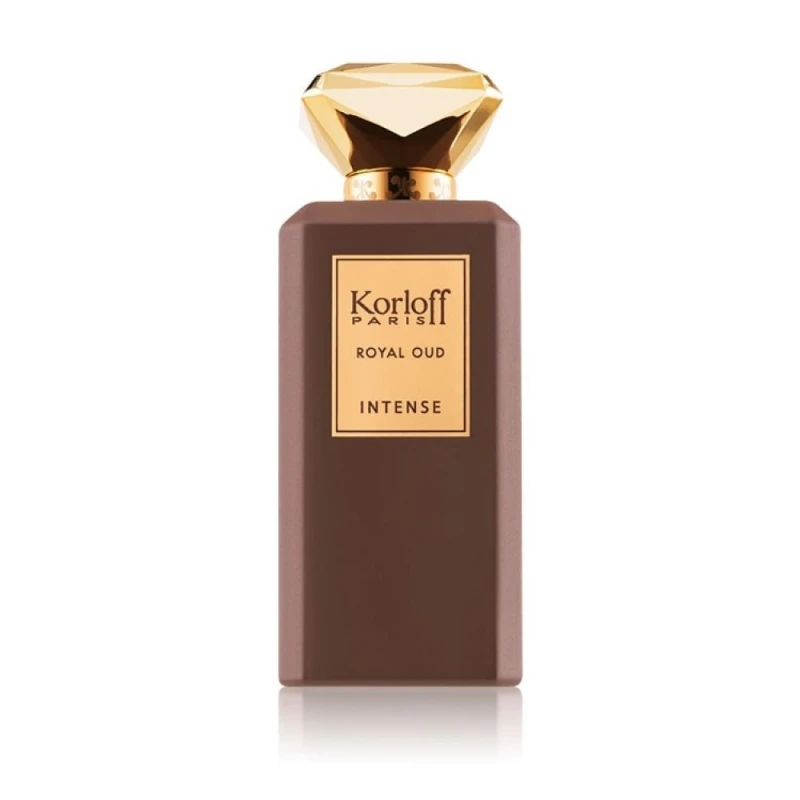 Korloff Royal Oud Intense Eau De Parfum Unisex 88ml: A Luxurious Fragrance Experience, Featuring Oud, Spices, and Woody Notes for Both Men and Women. Presented in a Stylish Bottle. - Korloff