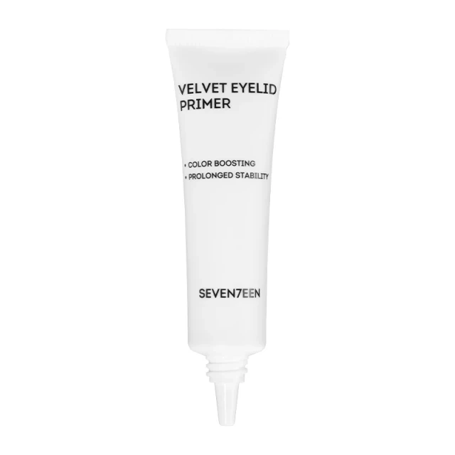 Seventeen Velvet Eyelid Primer: Long Lasting Eye Makeup Base for All Day Wear, Prevents Creasing & Smudging, Enhances Eyeshadow Vibrancy, 12ml, Creates Smooth Base - Seventeen