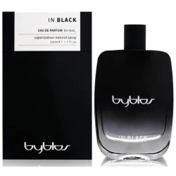 Byblos In Black Eau De Parfum Spray 50ml, Citrus and Woody Fragrance for Men