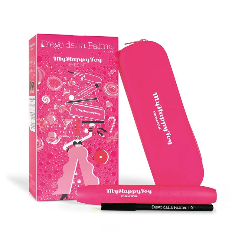 Diego Dalla Palma MyHappyToy Mascara Kit, Black Mascara and Eyeliner Set - Diego Dalla Palma