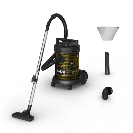 مكنسة كهربائية تيفال X-TREM POWER بقوة 2200 واط شفط قوي أسود وذهبي مكنسة كهربائية تيفال X-TREM POWER بقوة 2200 واط شفط قوي أسود وذهبي