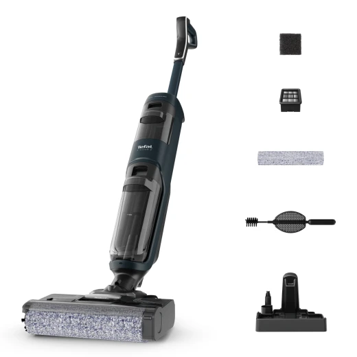 Tefal X Clean 2 Wet and Dry Vacuum Cleaner with Powerful Suction, ECO and MAX Modes, Self Cleaning Function, Black Finish, Suitable for Various Surfaces Tefal X Clean 2 Wet and Dry Vacuum Cleaner with Powerful Suction, ECO and MAX Modes, Self Cleaning Function, Black Finish, Suitable for Various Surfaces