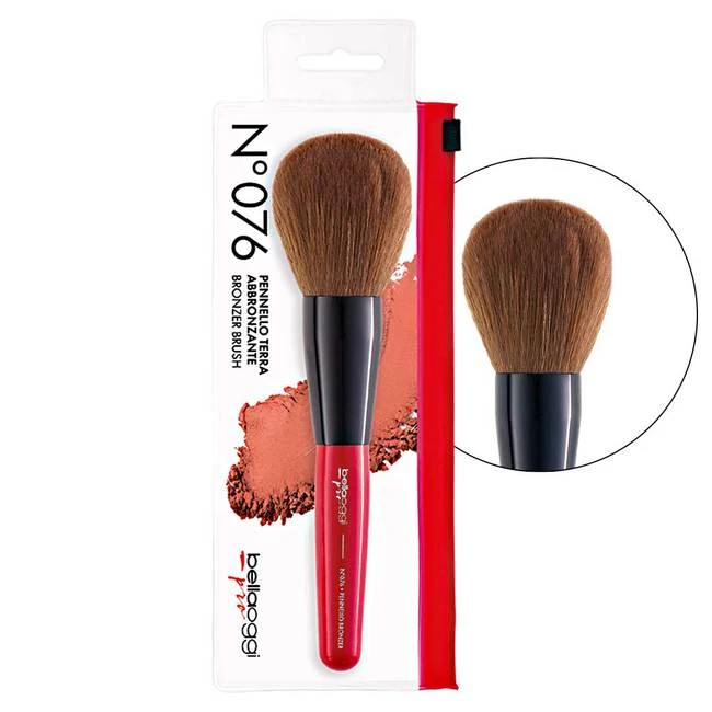BellaOggi Pro Bronzing Powder Brush N°076, Professional Makeup Tool for Face Contouring - Bellaoggi