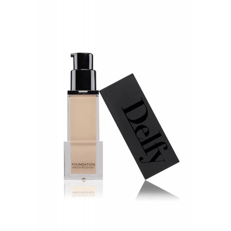 Delfy Cosmetics Waterproof Foundation Beige 30, Long-Lasting, Hypoallergenic, 35ml - Delfy