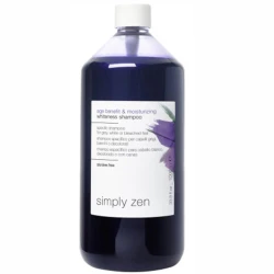 شامبو Simply Zen Age Benefit Moisturizing Whiteness سعة 1000 مل للشعر الرمادي والأبيض والمُبيض