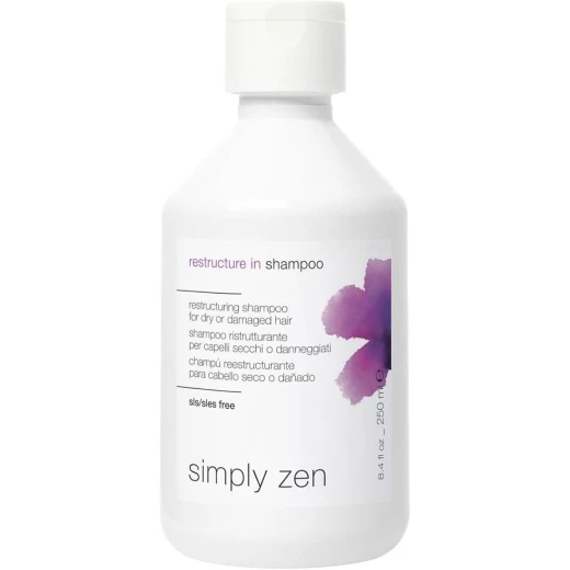 Simply Zen Restructure In Shampoo 250ml, Hair Repairing Formula for Damaged Hair