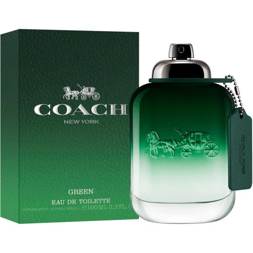 كوتش جرين ماء تواليت للرجال 100 مل بخاخ عطر خشبي منعش مع الكيوي وإكليل الجبل - كوتش - Image 6