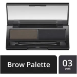 Max Factor Real Brow Duo Kit 003 Dark Eyebrow Makeup Define and Sculpt Brows for Dark Hair - Max Factor