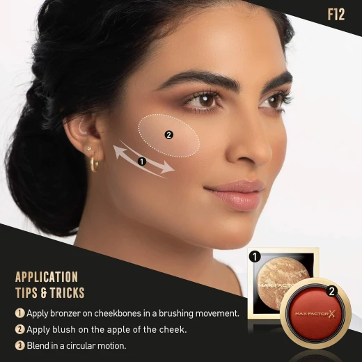 Max Factor Pro Powder and Blush Brush F12 for Flawless Blending Makeup Application Tool - Max Factor - Image 7