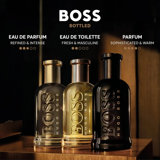 BOSS Bottled Parfum for Men 50ml Amber Woody Fragrance Long Lasting Scent with Leather and Orris - Hugo boss - Image 4