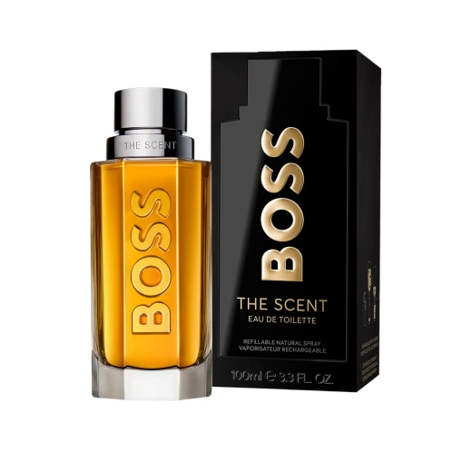 هوجو بوس ذا سينت أو دو تواليت للرجال بحجم 100 مل، رذاذ عطري رجالي، عطر عنبري خشبي مثير، يدوم طويلاً، هدية مثالية للرجال - هوجو بوس - Image 2