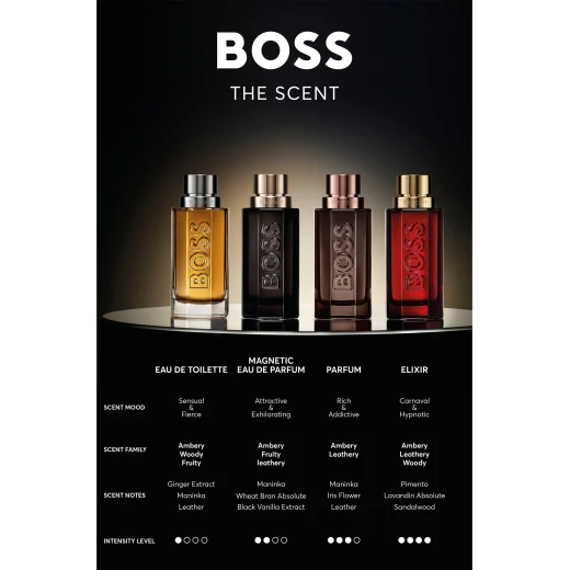 هوجو بوس ذا سنت ماجنتيك ماء عطر للرجال 100 مل، عطر عنبري، فاكهي، جلدي - هوجو بوس - Image 3