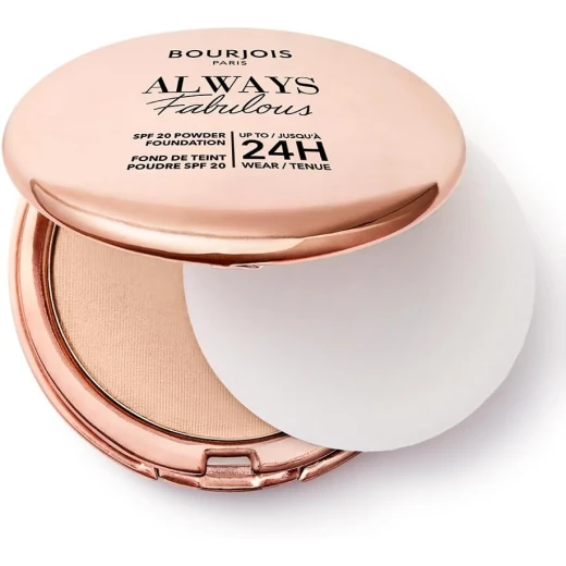 Bourjois Paris Always Fabulous Rose Sand Powder Foundation SPF20 Long Lasting Coverage 7g - Bourjois Paris - Image 3