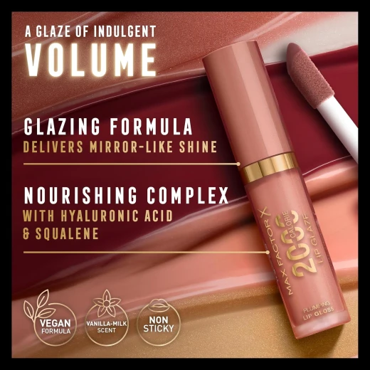 Max Factor Honey Cream Plumping Shine Lipstick for Fuller Lips Everyday Makeup Hydrating - Max Factor - Image 3