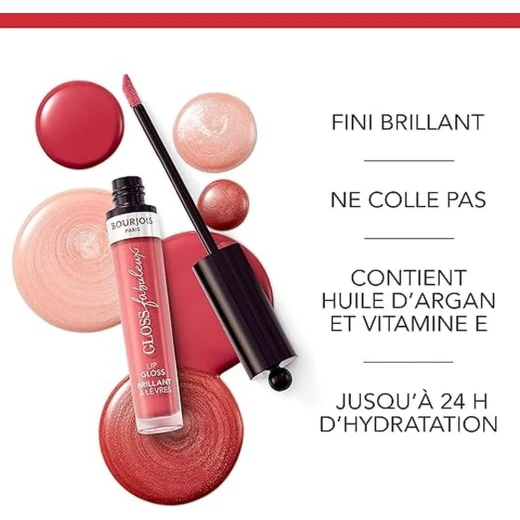Bourjois Gloss Fabuleux Lip Gloss Truly Grapeful Long Lasting Shine Hydration 3.5ml - Bourjois - Image 4