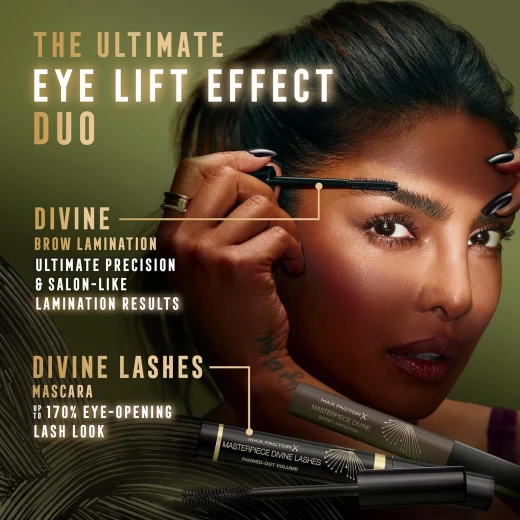 Max Factor Divine Brow Lamination Gel Dark Brown Long Lasting Brow Styling Gel for Dark Brows - Max Factor - Image 4