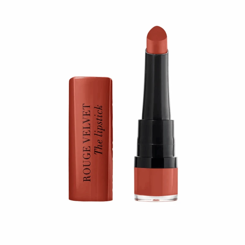 Bourjois Rouge Velvet Caramel Salé Matte Lipstick Long Lasting Hydrating Lip Color Makeup 2.4 g - Bourjois