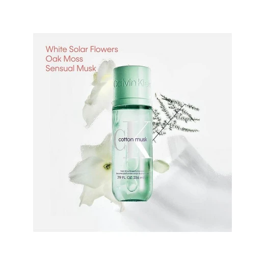 Calvin Klein CK Cotton Musk Perfume Mist 236ml Refreshing Unisex Fragrance for Hair & Body - Calvin Klein - Image 2