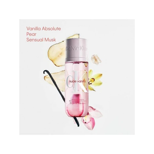 Calvin Klein Nude Vanilla Hair and Body Perfume Mist 236ml Long Lasting Unisex Fragrance - Calvin Klein - Image 2