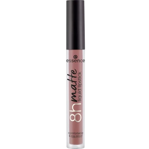 Essence 8H Matte Liquid Lipstick 01 Brown Long Lasting Waterproof 2.5ml