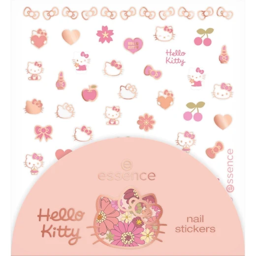 Essence Hello Kitty Nail Stickers Floral Design Manicure Nail Art for All Occasions