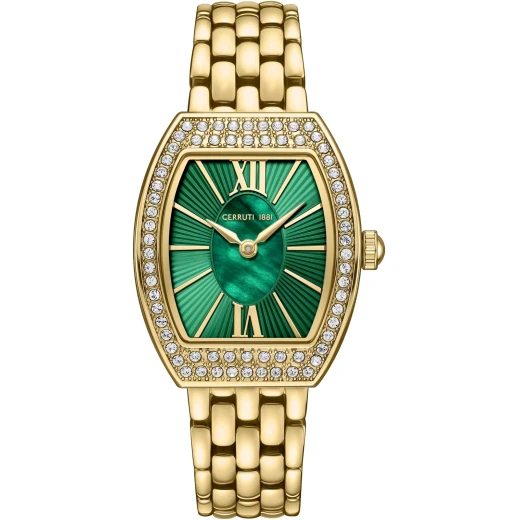 Cerruti 1881 Calliano Women's Watch CIWLG0086304 Green Mother-of-Pearl Dial Stainless Steel Tonneau Case Cerruti 1881 Calliano Women's Watch CIWLG0086304 Green Mother-of-Pearl Dial Stainless Steel Tonneau Case