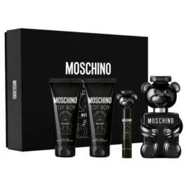 Moschino Toy Boy Eau De Parfum Gift Set For Men 100ml, 10ml, Shower Gel, After Shave Balm Moschino Toy Boy Eau De Parfum Gift Set For Men 100ml, 10ml, Shower Gel, After Shave Balm