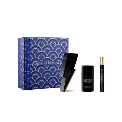 مجموعة هدايا Carolina Herrera Bad Boy Eau de Toilette للرجال عطر كامل للعناية مع بخاخ مزيل للعرق - كارولينا هيريرا - Image 5