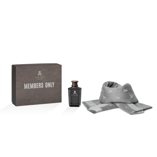 Scalpers The Club Eau De Parfum Gift Set for Men 125ml with Foulard Aromatic Woody Fragrance