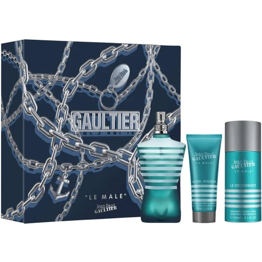 Jean Paul Gaultier Le Male Men's Fragrance Set - EDT, Shower Gel, Deodorant Jean Paul Gaultier Le Male Men's Fragrance Set - EDT, Shower Gel, Deodorant