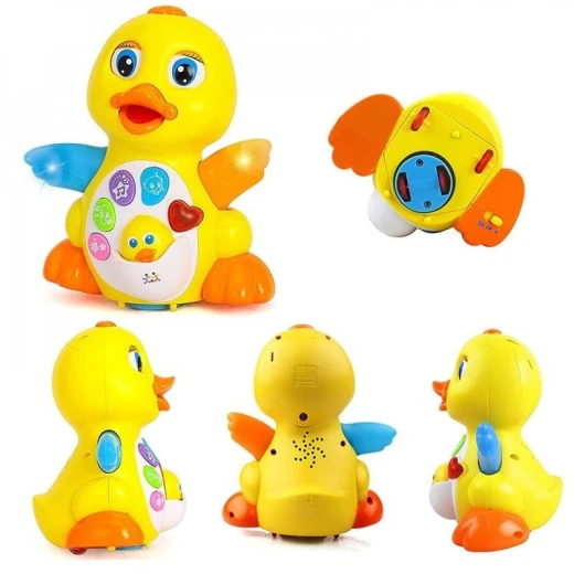 HOLA BABY TOYS 808 Dancing Duck Musical Toy for Toddlers, Yellow - Hola - Image 3