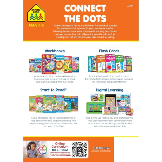 School Zone Connect the Dots Workbook for Preschool & Kindergarten - 64 Pages, Ages 3-5 - School Zone - Image 5
