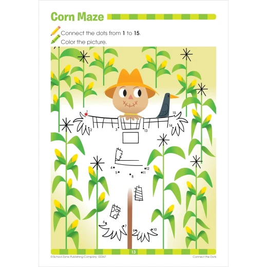 School Zone Connect the Dots Workbook for Preschool & Kindergarten - 64 Pages, Ages 3-5 - School Zone - Image 6