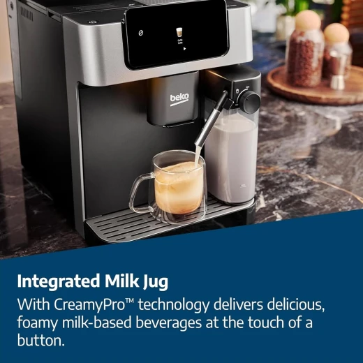 Beko Caffe Experto Bean to Cup Coffee Machine - Stainless Steel, Automatic Brewing - Beko - Image 9