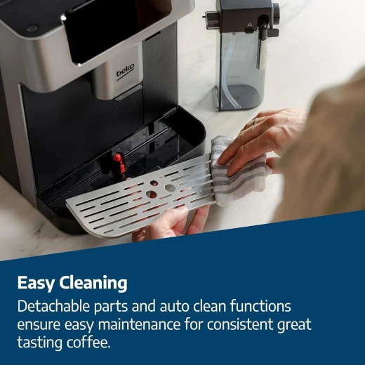 Beko Caffe Experto Bean to Cup Coffee Machine - Stainless Steel, Automatic Brewing - Beko - Image 2