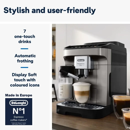 De'Longhi Magnifica Evo Fully Automatic Coffee Machine - Espresso, Cappuccino & Latte Maker - De'Longhi - Image 7
