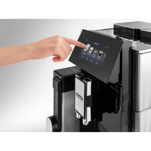 De'Longhi Maestosa Automatic Bean to Cup Coffee Machine with Built-in Grinder, Silver & Black - De'Longhi - Image 2